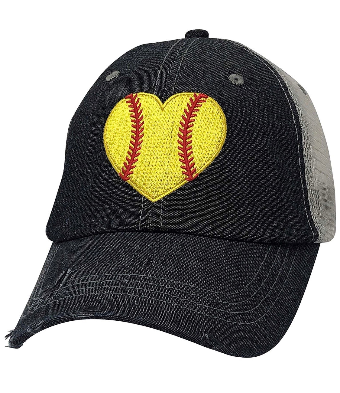 Cocomo Soul Womens Girls Baseball Sister Hat | Baseball Sister MESSSY BUN  Top Opening Hat | Baseball Sister 229 Dark Grey